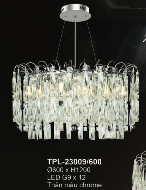 Đèn chùm Andora TPL-23009/600 Ø600*H1200, LED G9x12