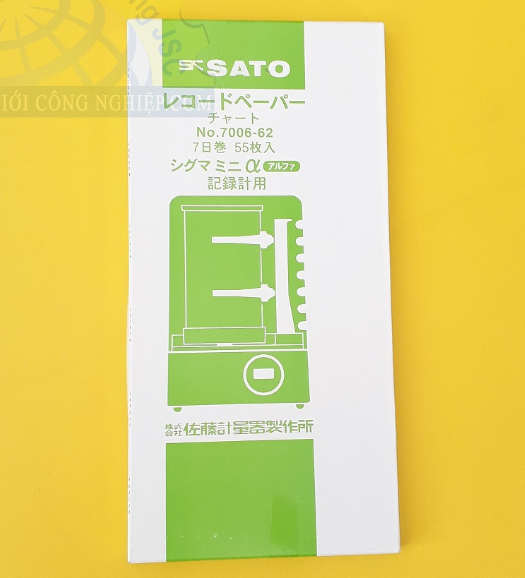 Giấy ghi nhiệt 7 ngày SK-sato 7006-62,55 tờ/ hộp