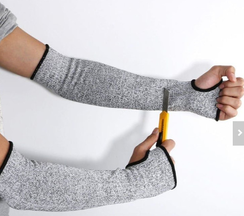 Ống tay chống cắt HPPE bảo vệ cánh tay cấp độ 5 EN388 dài 42cm