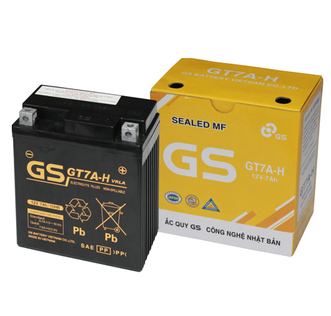 Bình ắc quy khô GS GT7A-H (12V-7AH)