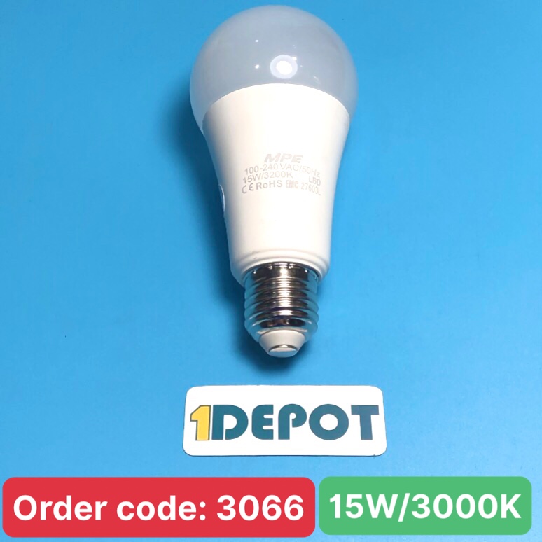 Bóng đèn led bulb 15w Mpe LBD-15V ánh sáng vàng