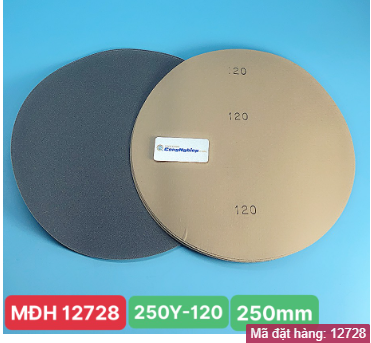 Giấy mài mẫu có keo dính Herzog 250Y-120, đường kính 250mm, độ mịn grit #120, 1 hộp/100pc