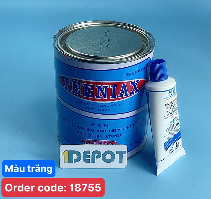 Keo gắn đá Teeniax hộp 0.8L màu trắng ( WHITE)