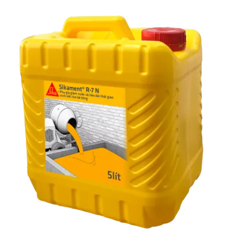 Phụ gia giảm nước và kéo dài thời gian ninh kết cho bê tông Sikament® R-7 N  can 5L