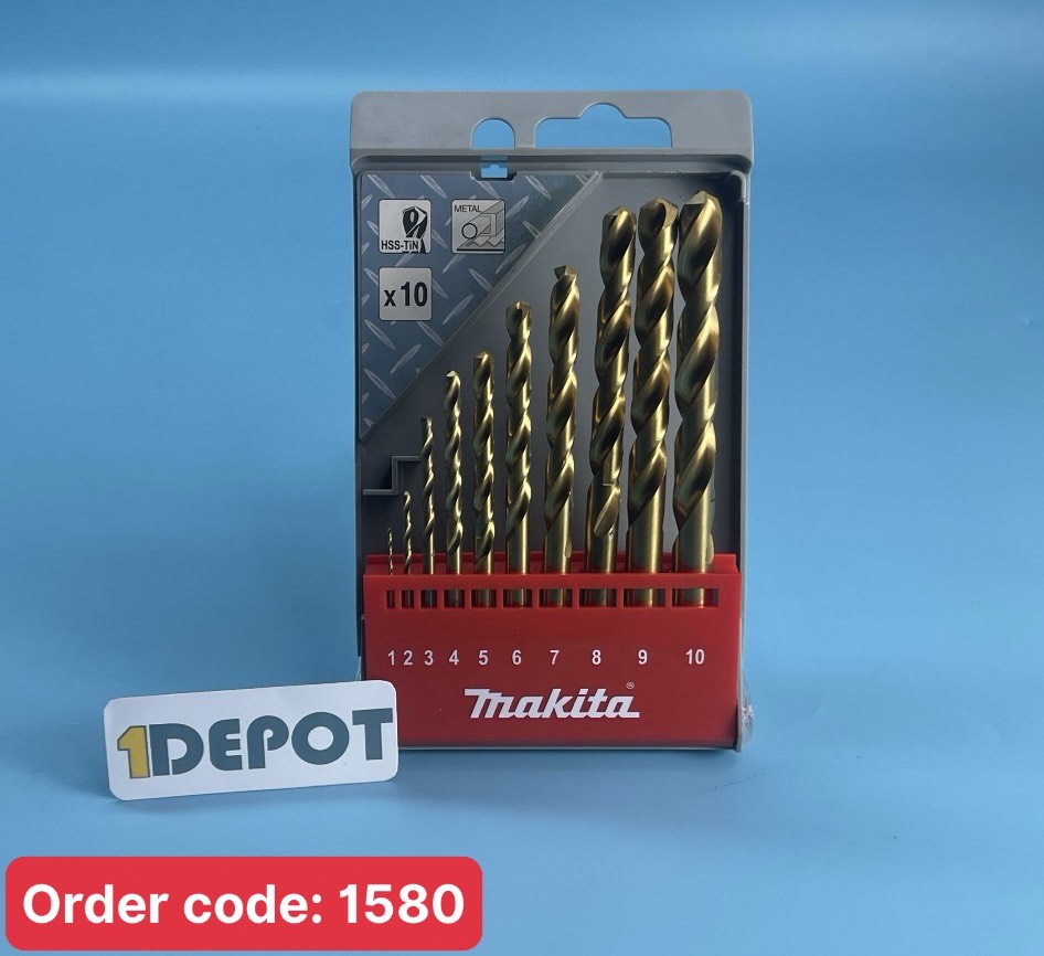 Bộ 10 Mũi khoan Sắt 1-10mm Makita D-43561