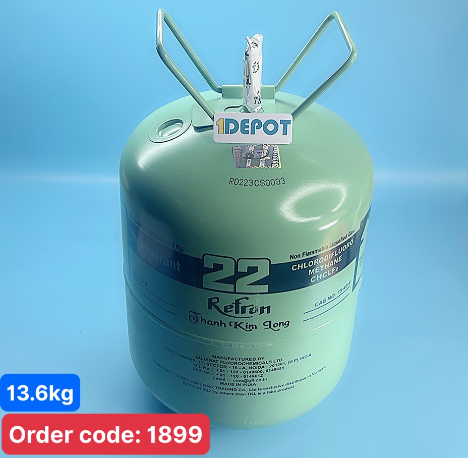 Gas lạnh R22 bình 13.6kg Refron ấn độ