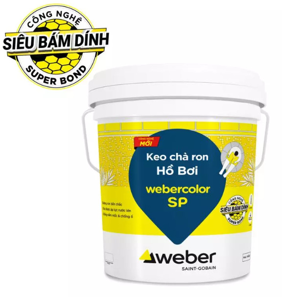 Keo chà ron WEBERCOLOR SP màu trắng 18,2kg/thùng