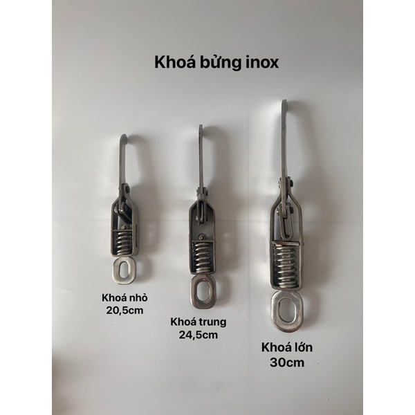 Khóa tôm ( khóa bửng) 30cm inox 430