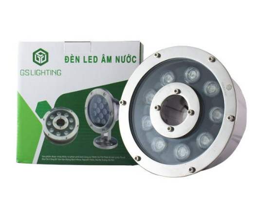 Đèn Âm Nước Bánh Xe công suất GSlighting GSBX9 KT160x85mm AC24V/DC12V 9W đổi màu ánh sáng