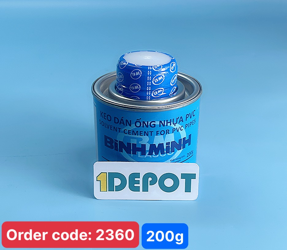 Keo dán ống nhựa cứng PVC BÌNH MINH 200g