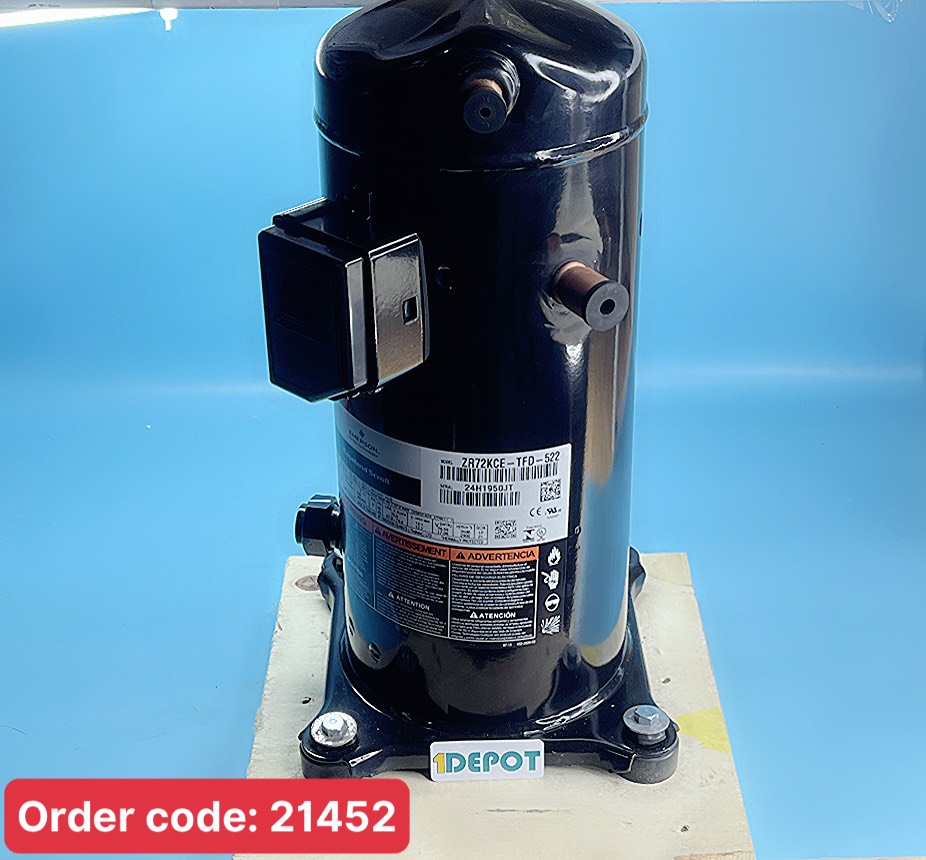 Máy nén lạnh 3 pha 6hp COPELAND ZR72KCE-TFD-522, dùng gas R407C (loại 2 china)