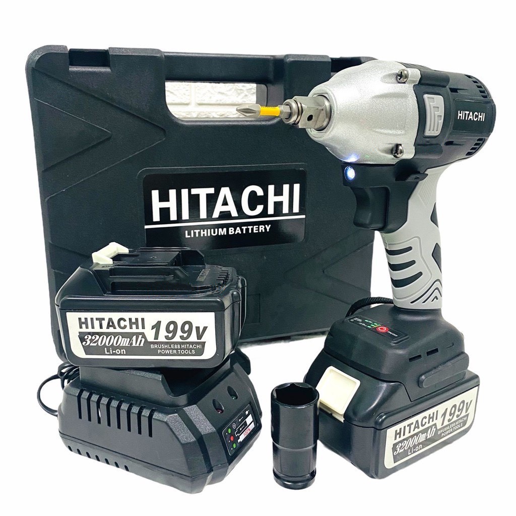 Máy Siết bulong dùng pin 199V Hitachi