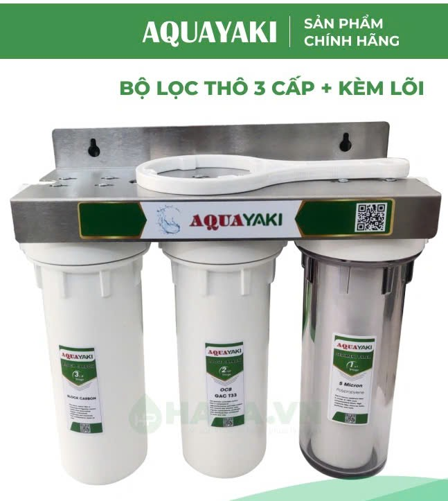 Bộ lọc nước 3 Cấp 10 inch AQUAYAKI AQUA-S103