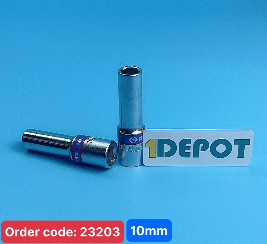 Đầu tuýp dài 3/8inch, 10mm KINGTONY 323510M