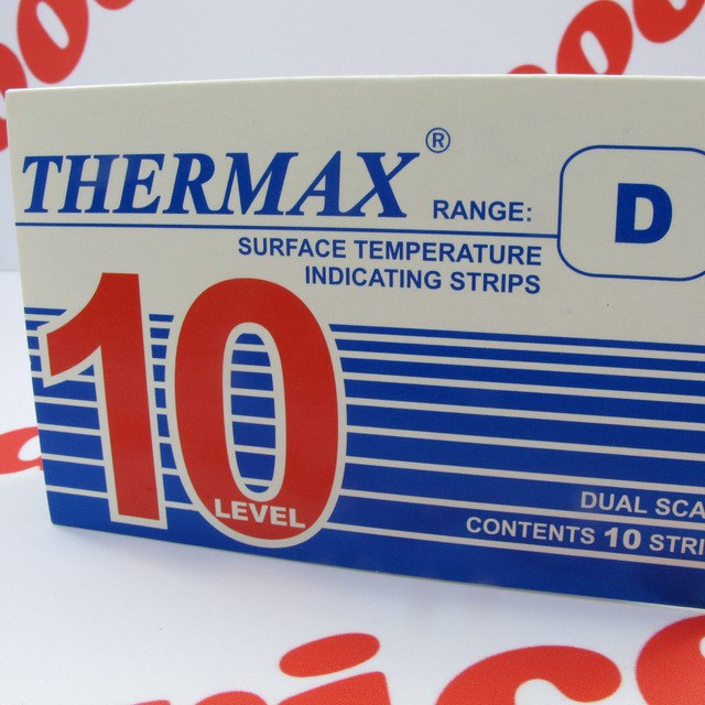 Dụng cụ kiểm tra nhiệt độ THERMAX Range D level 10, dải đo 188-249 ° C