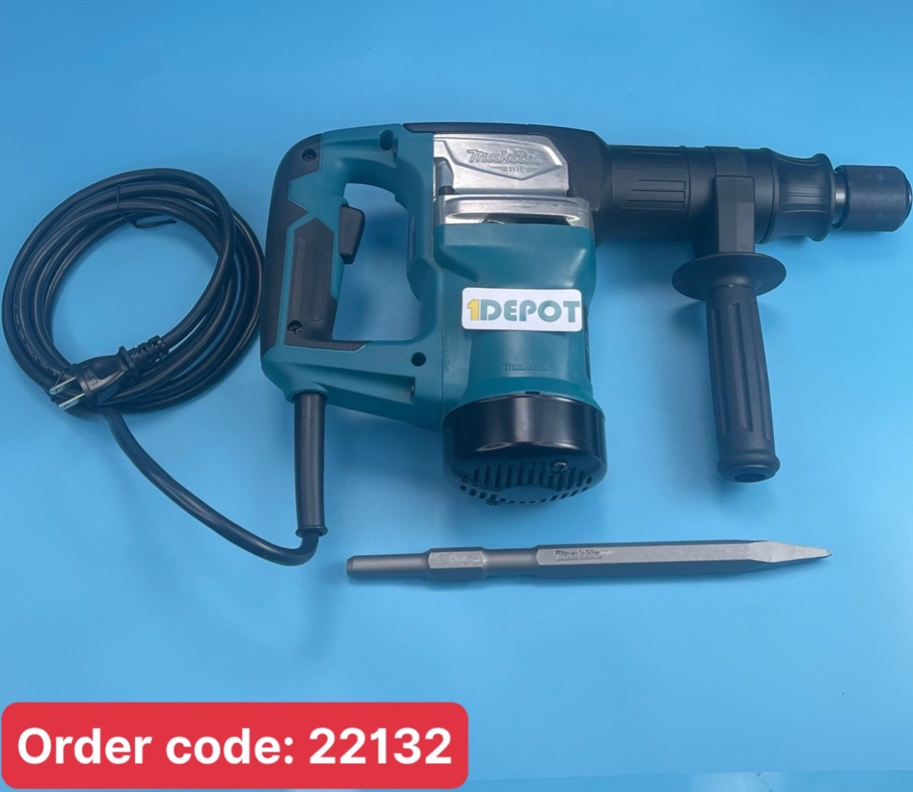 Máy đục bê tông Makita M8600B, mũi đục hình lục giác đường kính 17mm, 2.900 lần/phút