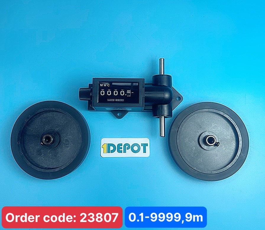 Bộ đếm chiều dài hệ mét Line-seiki MWC 3-10-5 (II), dải đo 0.1 - 9999.9m, ngược chiều kim đồng hồ