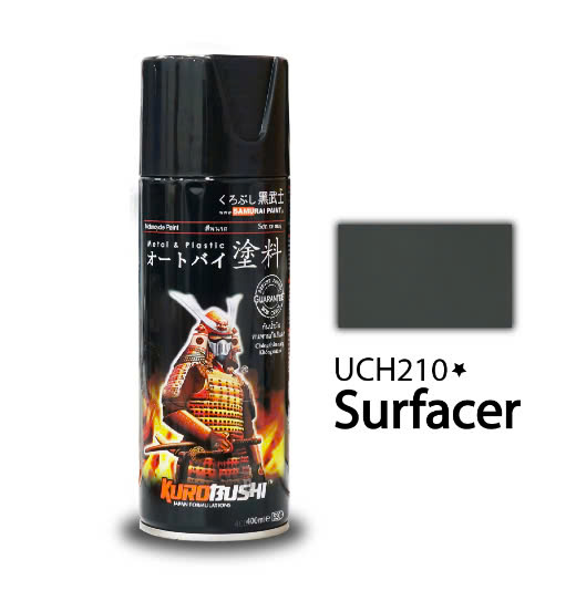 Sơn xịt SAMURAI Kurobushi - màu xám UCH210 (400ml) chuyên dùng cho xe máy