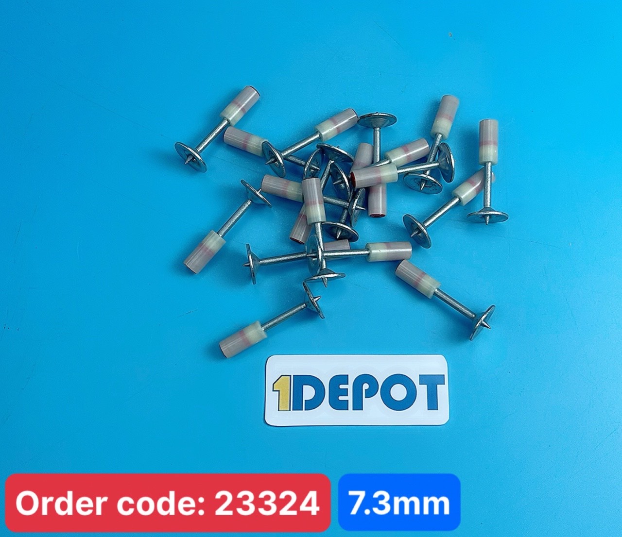 Hộp 100 đinh nấm hạt nổ 7.3mm dùng cho máy bắn đinh