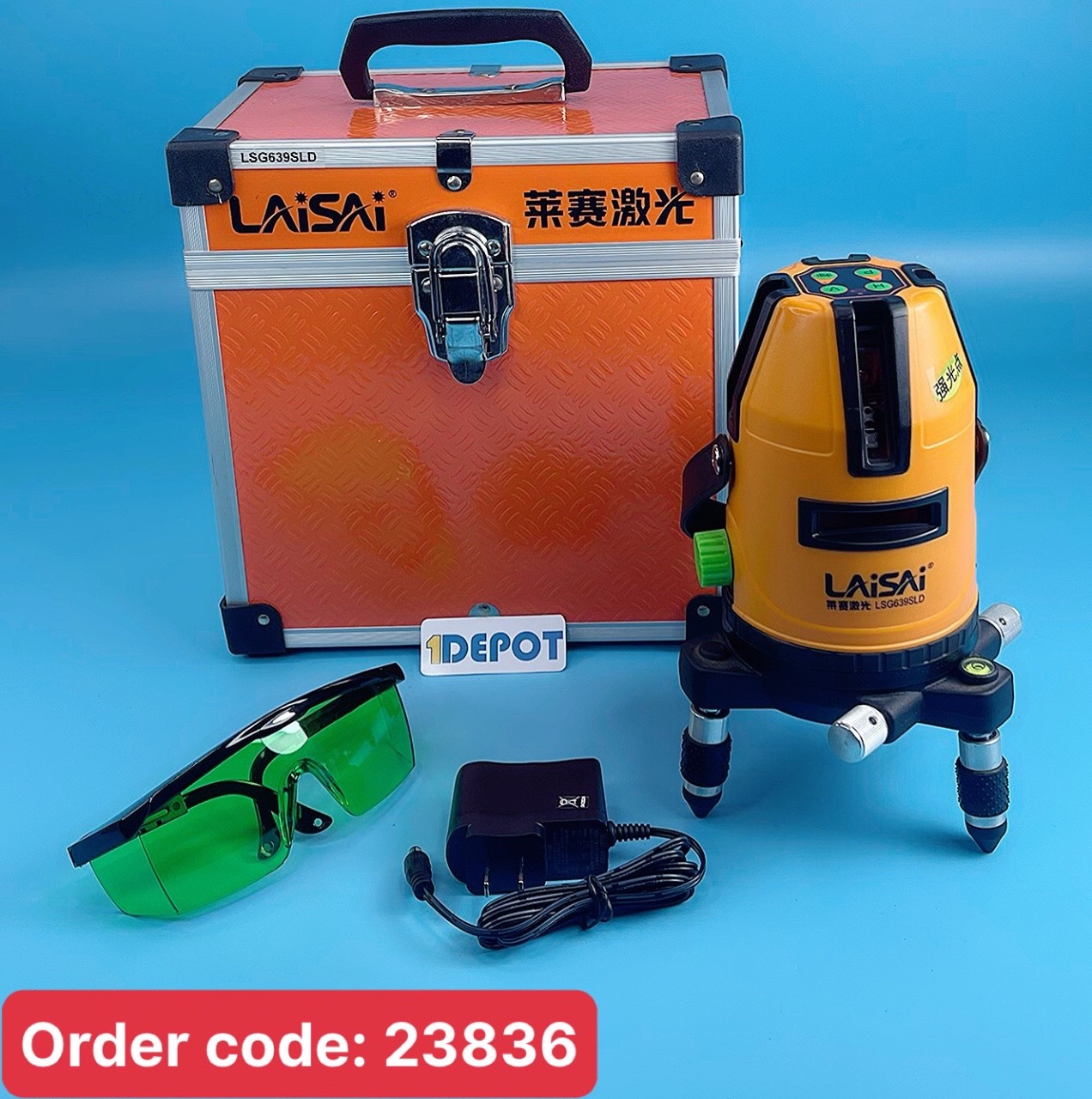 Máy cân mực Laser 5 tia xanh Laisai LSG639SLD