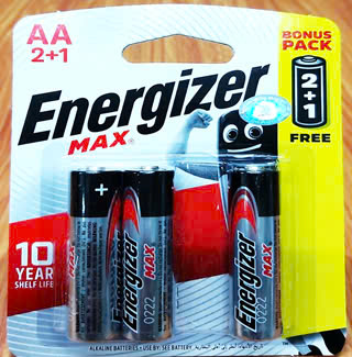 Pin AA Energizer Max E91 1.5V, vỉ 3 viên