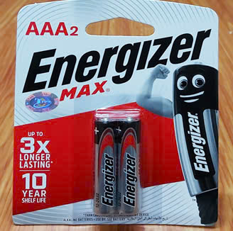 Pin tiểu AAA 1.5V Energizer Max E92, vỉ 2 Viên