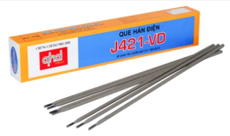 Que hàn sắt 3.2mm VIETDUC J421-VD, kích thước 3.2x350mmm, 1 hộp 5kg