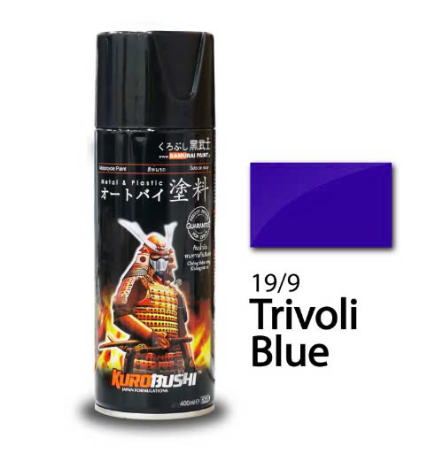 Sơn xịt SAMURAI Kurobushi - màu xanh trivoli 19/9 (400ml) chuyên dùng cho xe máy