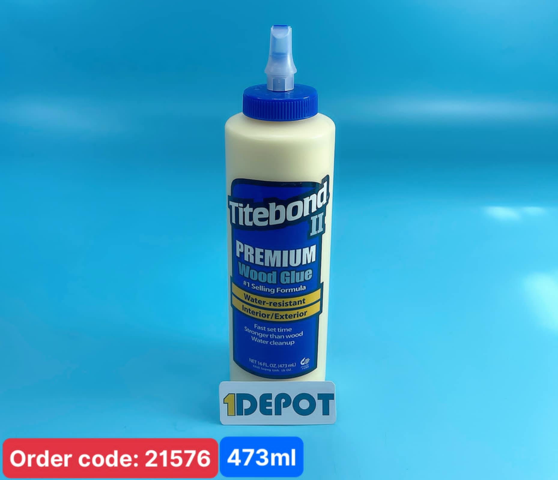 Keo dán gỗ Keo Titebond II 473ml trắng sữa