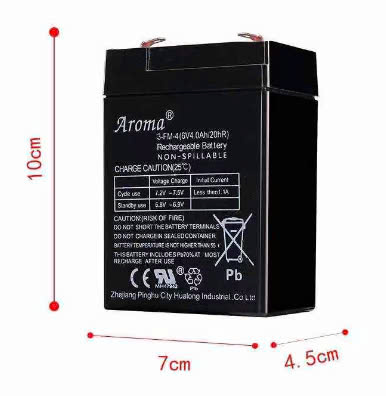 Pin Cân Điện Tử AROMA 3-FM-4(6V4.0Ah/20hR)