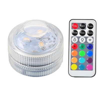 Đèn led nhiều màu sắc Licer trang trí bể cá chống thấm nước điều khiển từ xa 1 RGB Lamp + 1 Remote