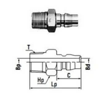 Khớp nối ống Nitto 40PM 319866041