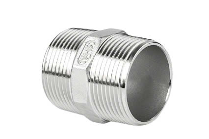 Nối thẳng ren ngoài phi 21, inox 304