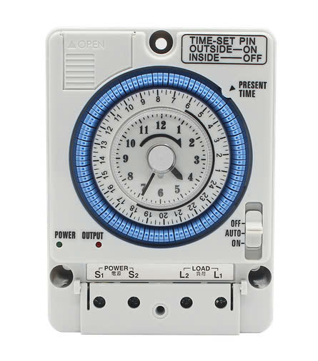 Công tắc hẹn giờ cơ Timer TB388 TB35-N hẹn giờ bật tắt thiết bị bằng cách xoay đồng hồ