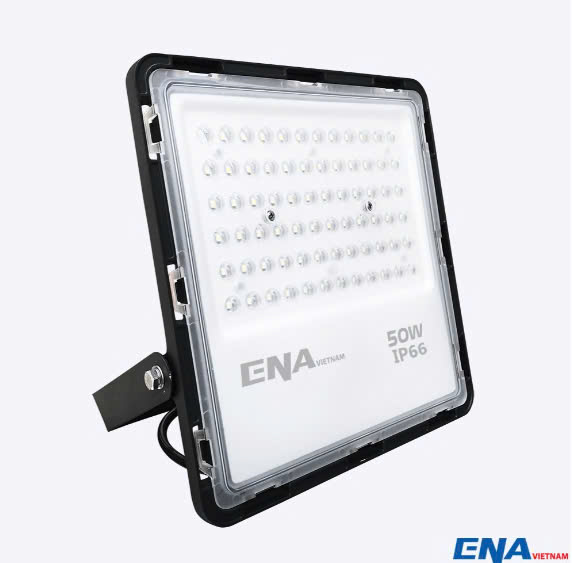 Đèn Led pha ENA-PHL50-230, ánh sáng trung tính, 230x240x35mm, vỏ đen