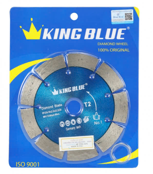 Lưỡi cắt đá Granite King Blue T2-125x2.0x14R, (10 Cái/ Hộp)