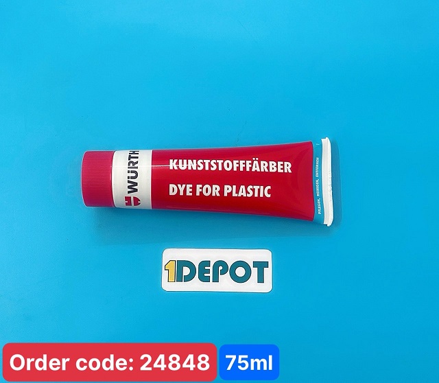 Phục hồi nhựa đen Wurth Plastic Dye 75ml