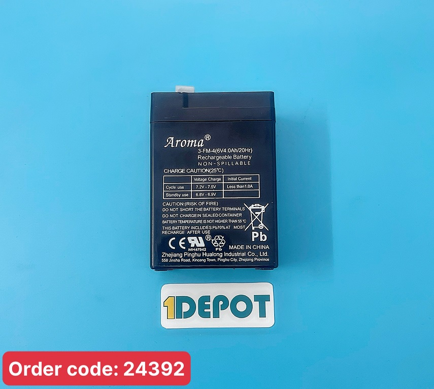 Pin Cân Điện Tử AROMA 3-FM-4(6V4.0Ah/20hR)