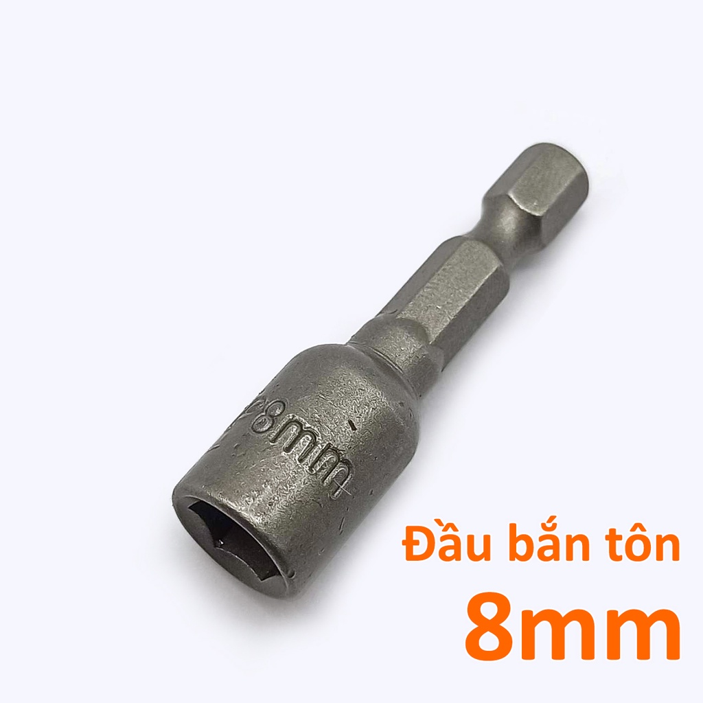 Đầu bắn tôn 8mm có nam châm chân lục giác 6.35mm