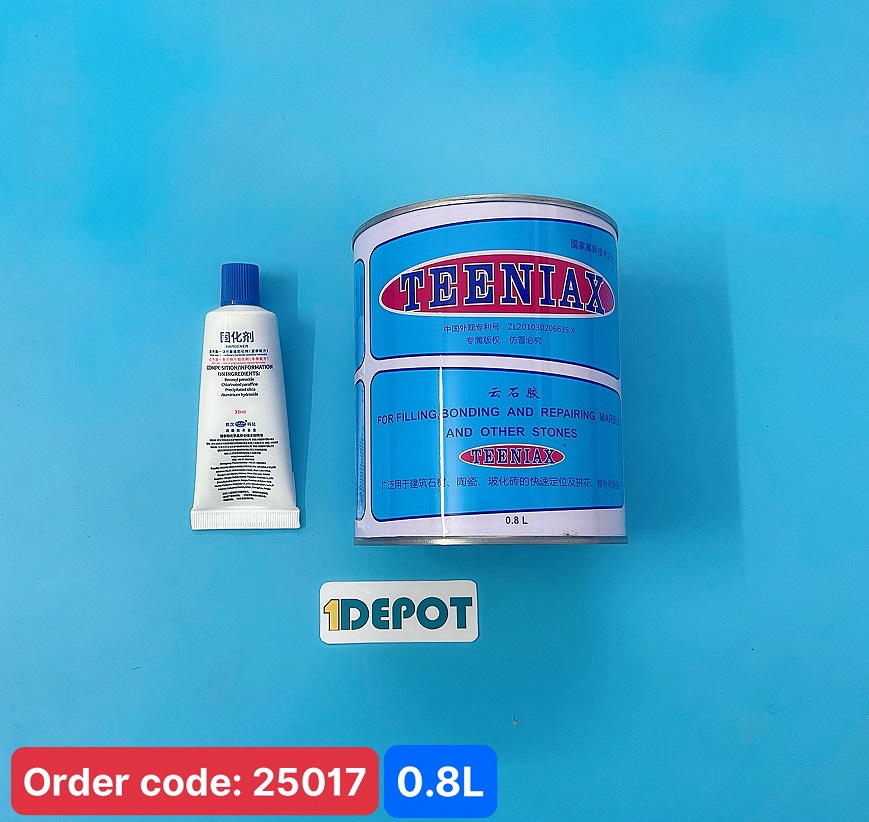 Keo gắn đá Teeniax hộp 0.8L, màu đen