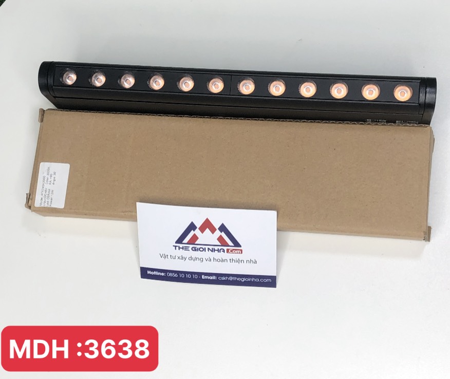 Đèn tiêu điểm 360 ATX245K3000 12W, điện áp DC 48V, L245*W22*H60, ánh sáng vàng