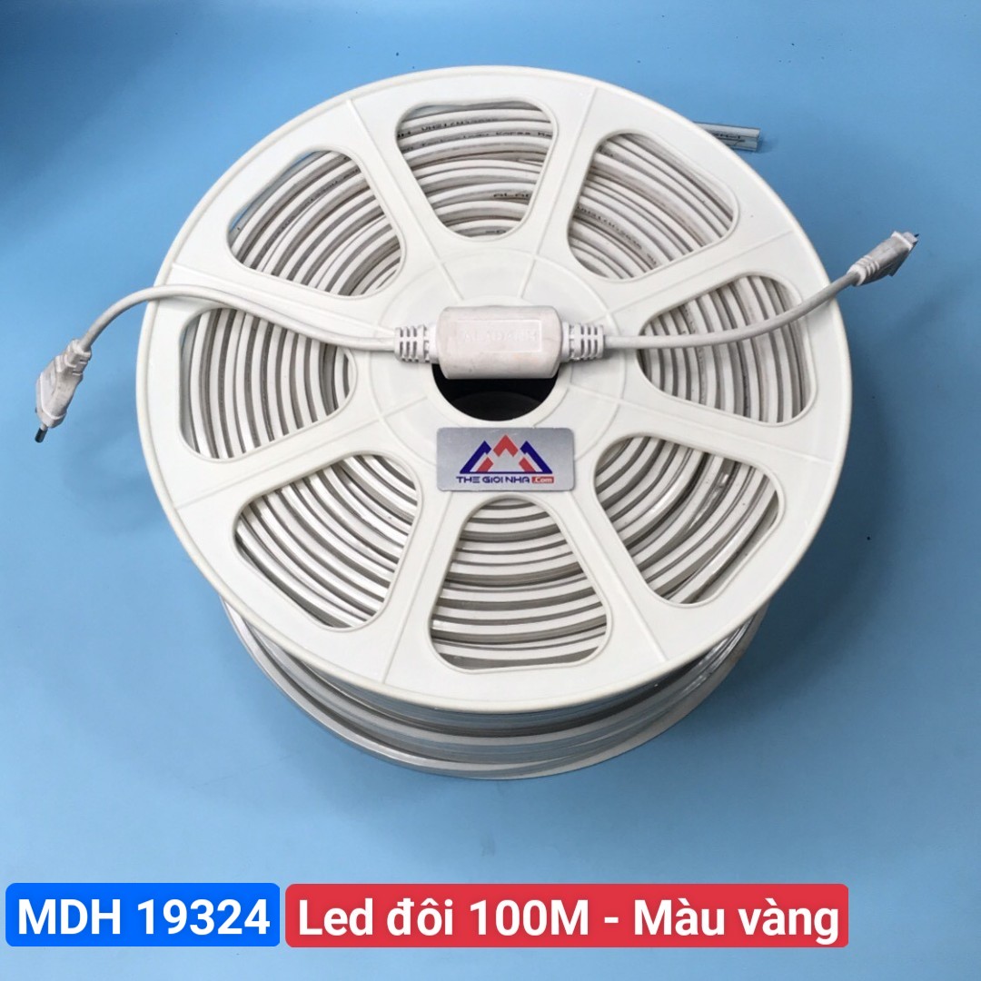 Led dây Aladanh Việt Hàn 7-7.5w/m VH21N 2835/2 hàng/156 bóng, điện áp AC220V, ánh sáng vàng