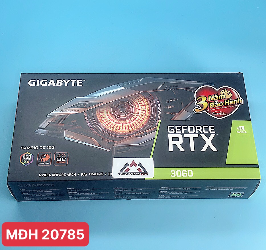 Card màn hình GIGABYTE GeForce RTX 3060 GAMING OC 12G (LHR) (GV-N3060GAMING-OC-12GD)