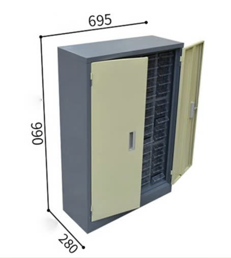 Tủ đựng linh kiện 75 ngăn có cửa, có khóa PLC75NC