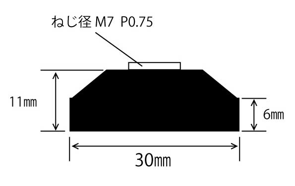 Đá mài máy mài hơi UHT 5332 30mm cỡ hạt #100, 24 cái/hộp