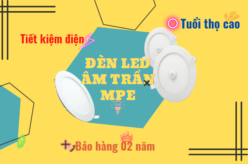 Đèn led âm trần