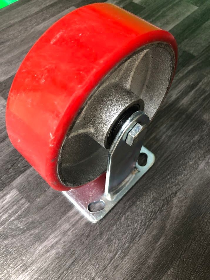 Bánh xe PU phi 150 loại cố định, tải trọng khoảng 250-300kg