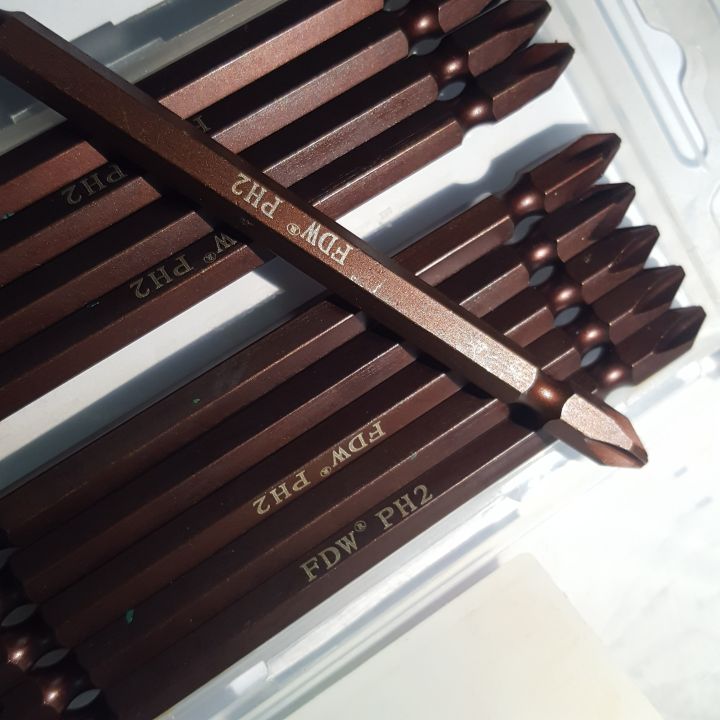 Bộ 10 Mũi Bắn Vít 2 Đầu Bake FDW Đài Loan – 1 Tấc