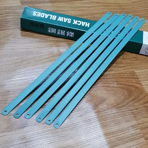 Bộ 6 lưỡi cưa sắt một mặt cạnh lưỡi răng cưa kích thước 314mmx12mm