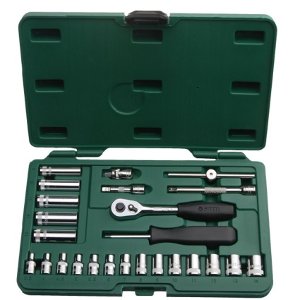 Bộ đầu tuýp 25 chi tiết 1/4 inch (hệ mét) Sata 09001